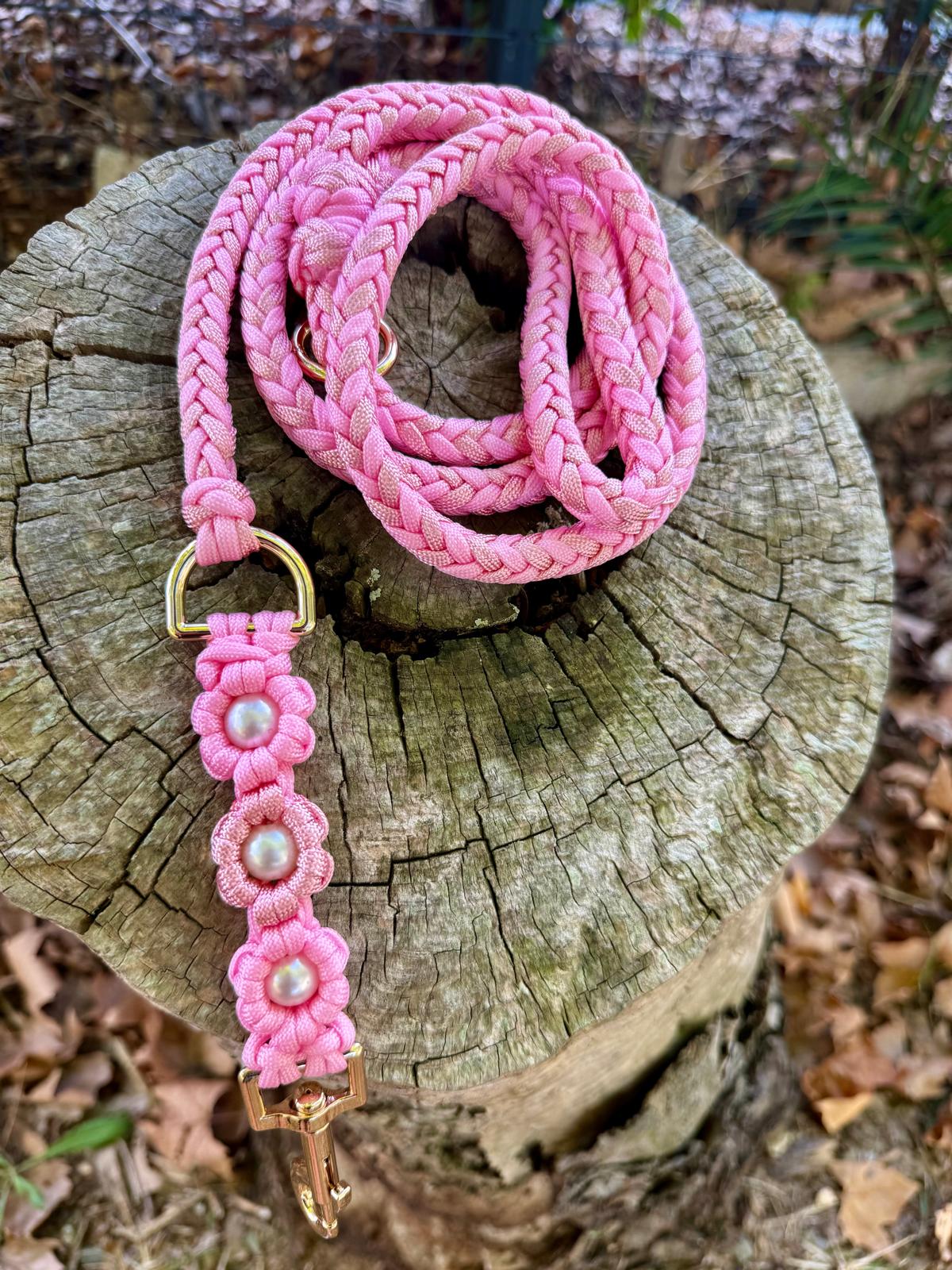 Laisse FLOREA rose