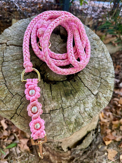 Laisse FLOREA rose