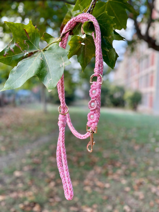 Laisse FLOREA rose